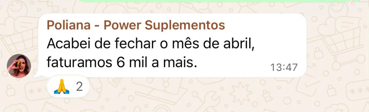 Resultado WhatsApp Poliana